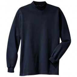 Port Authority® Interlock Knit Logo Mock Turtleneck